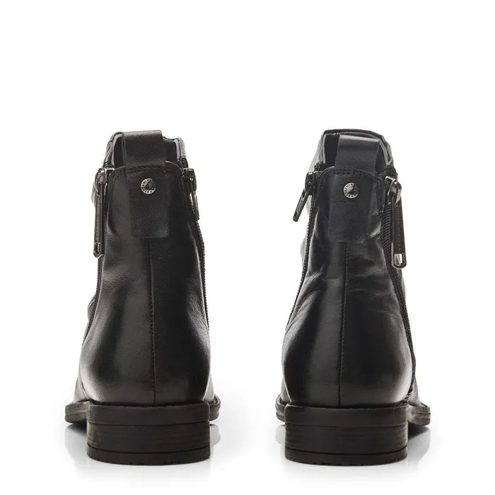Women Moda In Pelle Black Boots Bren Black Leather