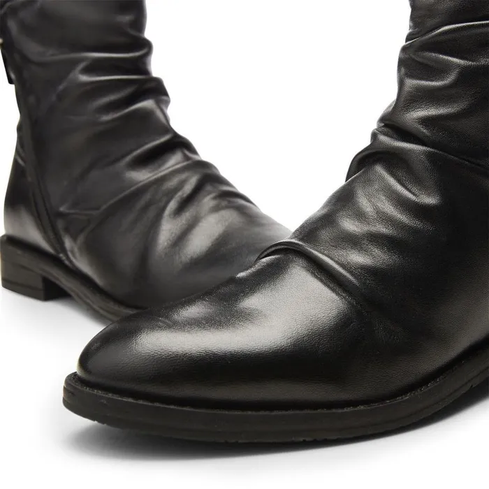 Women Moda In Pelle Black Boots Bren Black Leather