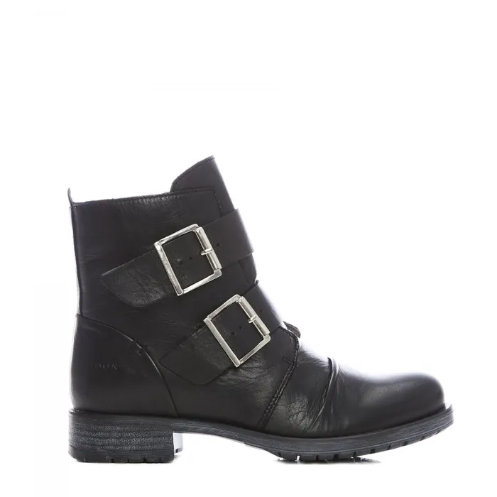 Women Moda In Pelle Black Boots Shoon Sh Irving Black Leather