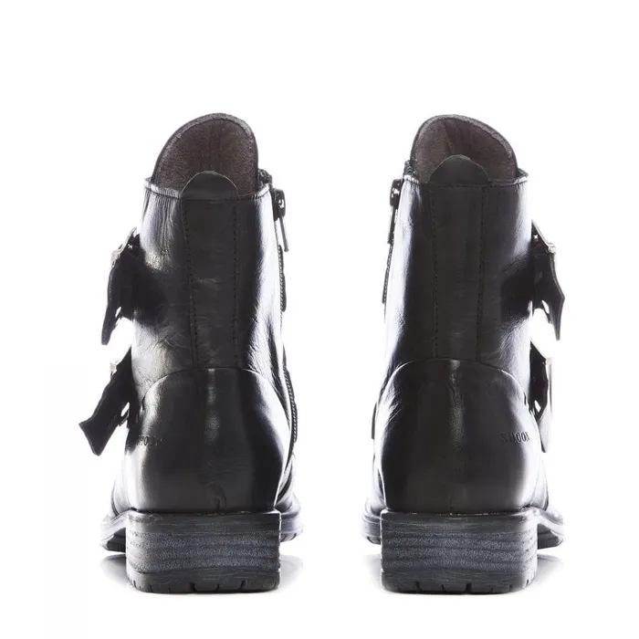 Women Moda In Pelle Black Boots Shoon Sh Irving Black Leather