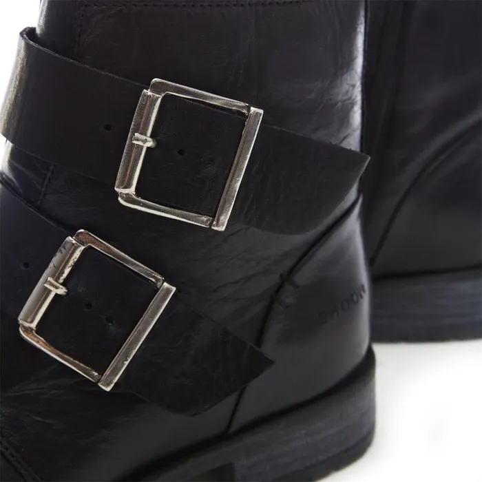 Women Moda In Pelle Black Boots Shoon Sh Irving Black Leather