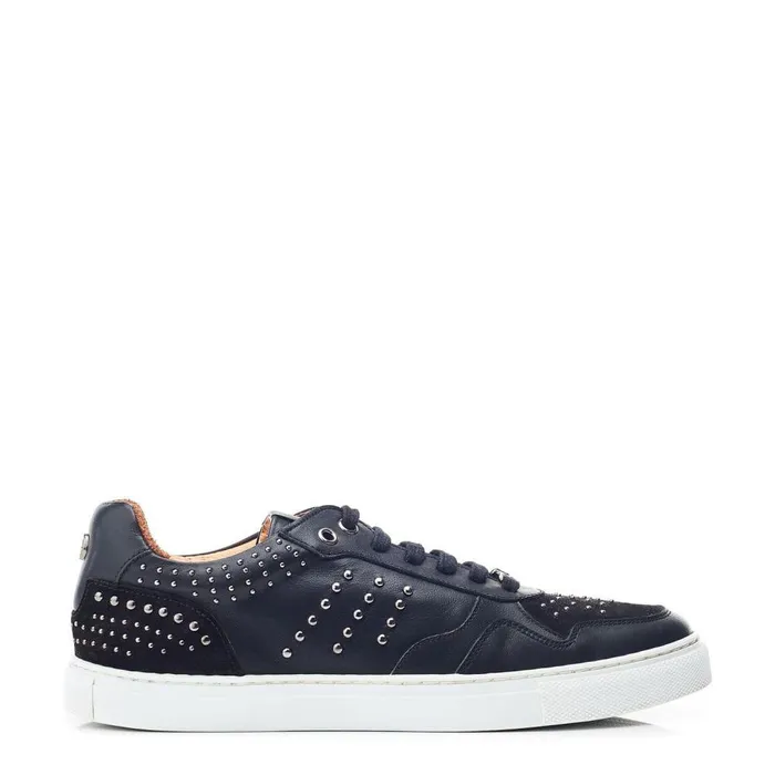 Women Moda In Pelle Black Trainers Betee Black Leather