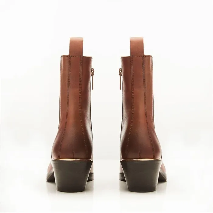 Women Moda In Pelle Chelsea Boots Kaela Tan Leather