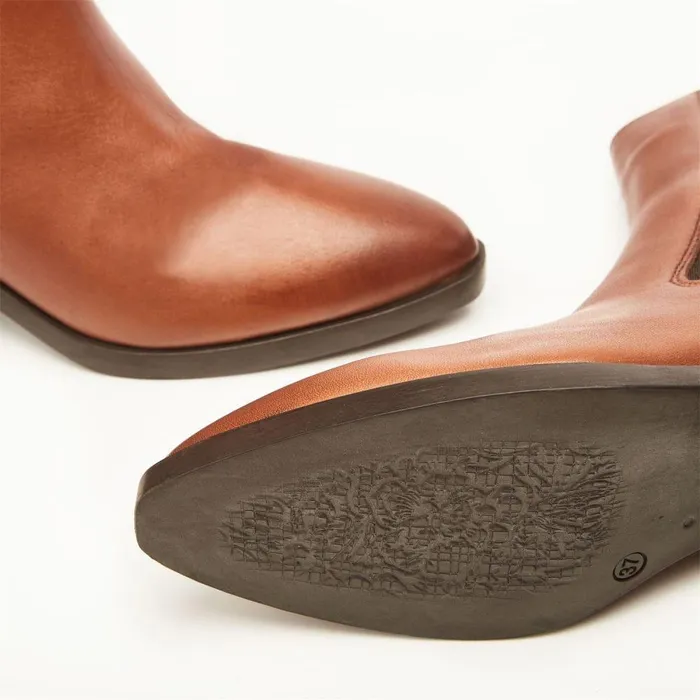 Women Moda In Pelle Chelsea Boots Kaela Tan Leather