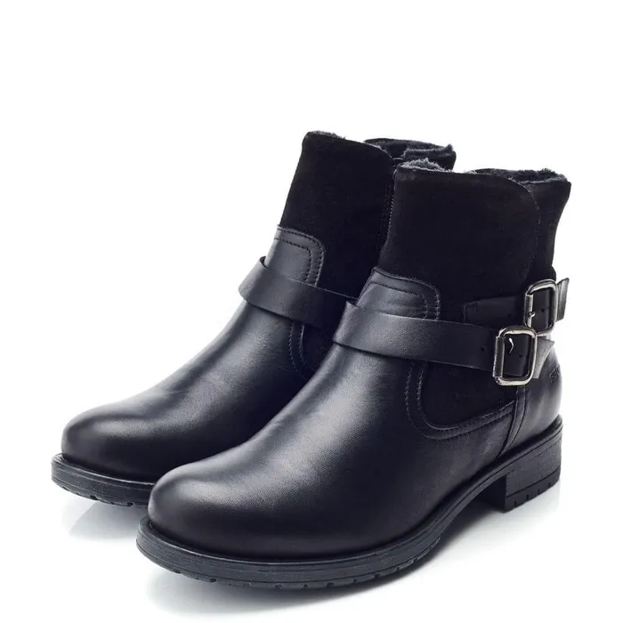 Women Moda In Pelle Chelsea Boots Shoon Sh Oakridge Black Leather