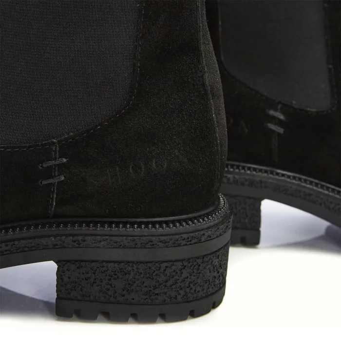 Women Moda In Pelle Chunky Boots Shoon Sh Adesso Black Suede