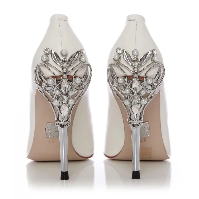 Women Moda In Pelle Court Shoes Illari Ivory Leather