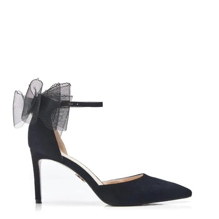 Women Moda In Pelle Court Shoes Jazlyne Black Suede