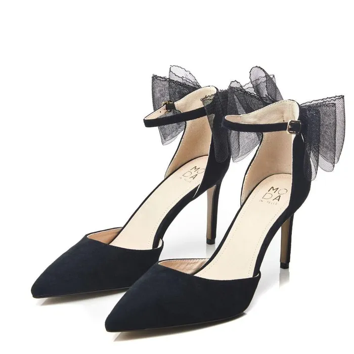 Women Moda In Pelle Court Shoes Jazlyne Black Suede