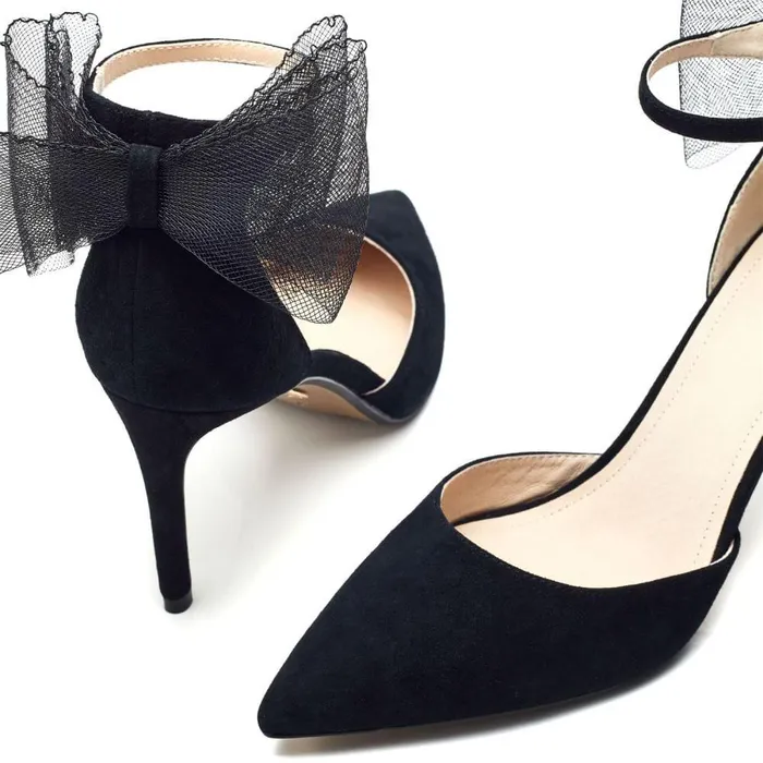 Women Moda In Pelle Court Shoes Jazlyne Black Suede