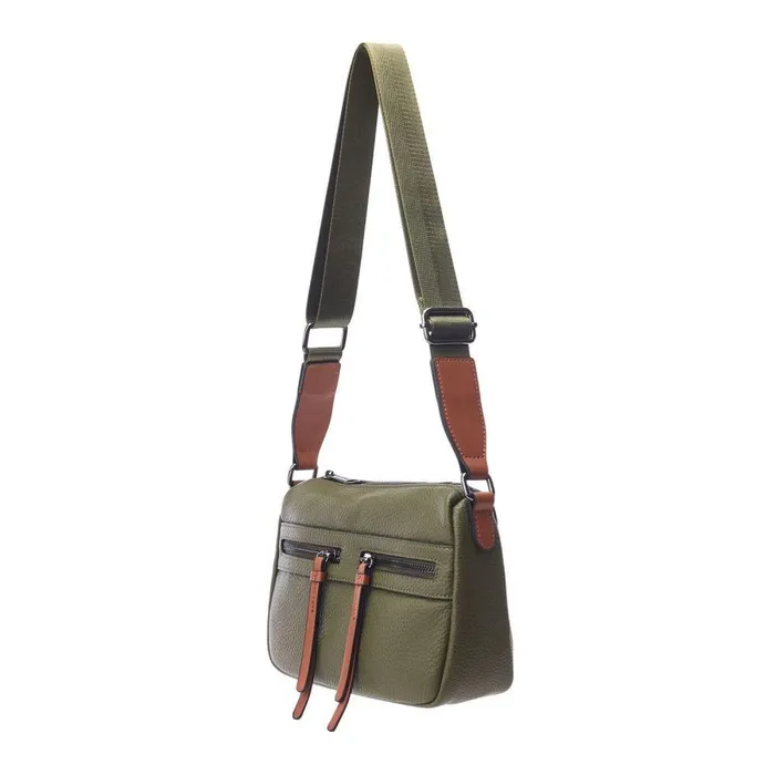 Women Moda In Pelle Crossbody Bags Alex Bag Khaki Porvair
