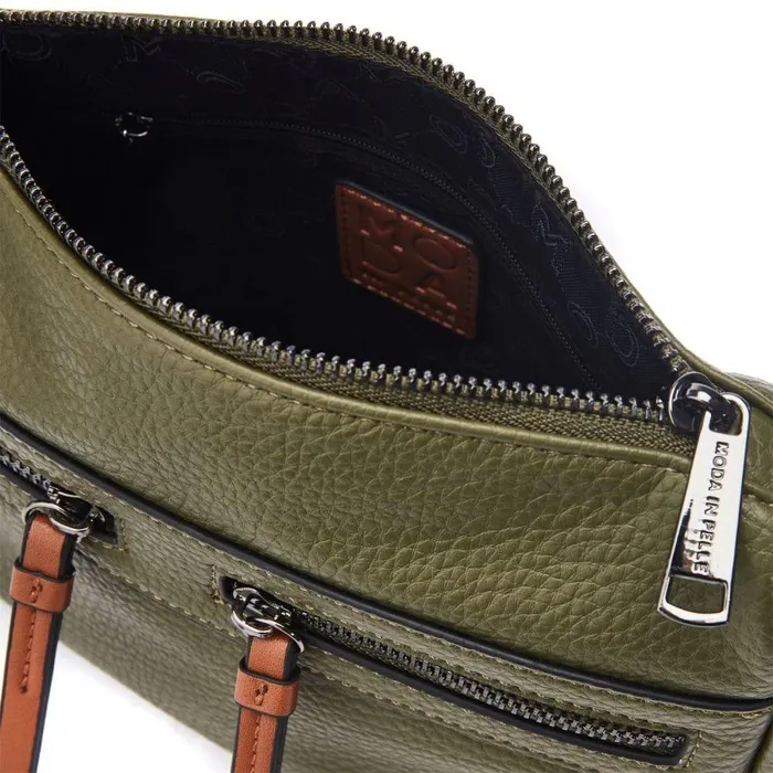 Women Moda In Pelle Crossbody Bags Alex Bag Khaki Porvair