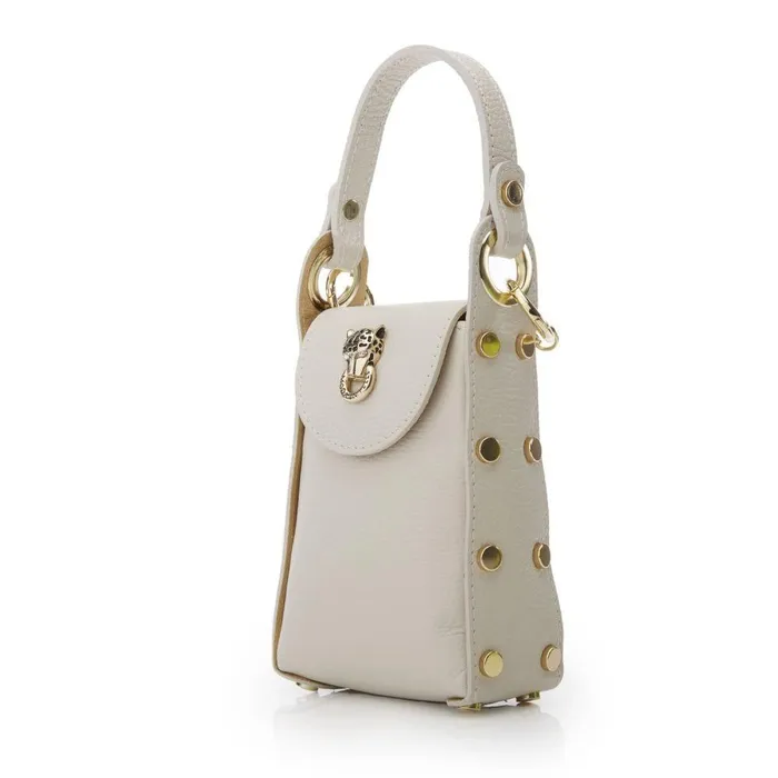 Women Moda In Pelle Leather Bags Joie Bag Off White Leather