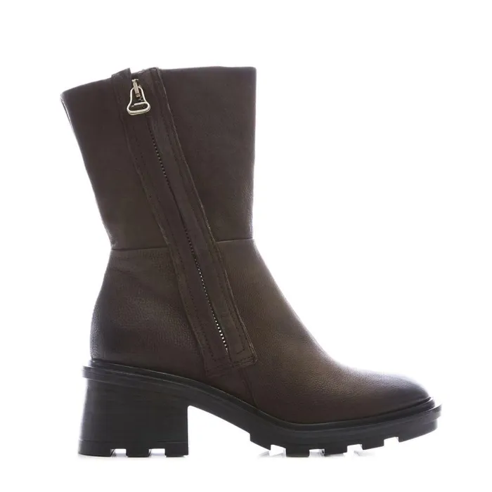 Women Moda In Pelle MidCalf Boots Allura Grey Leather