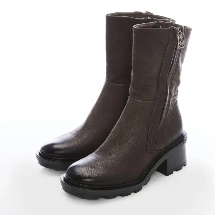 Women Moda In Pelle MidCalf Boots Allura Grey Leather