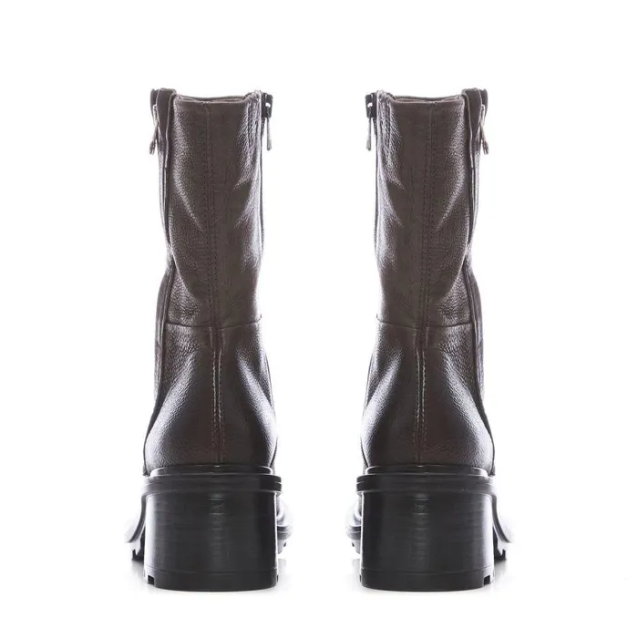 Women Moda In Pelle MidCalf Boots Allura Grey Leather