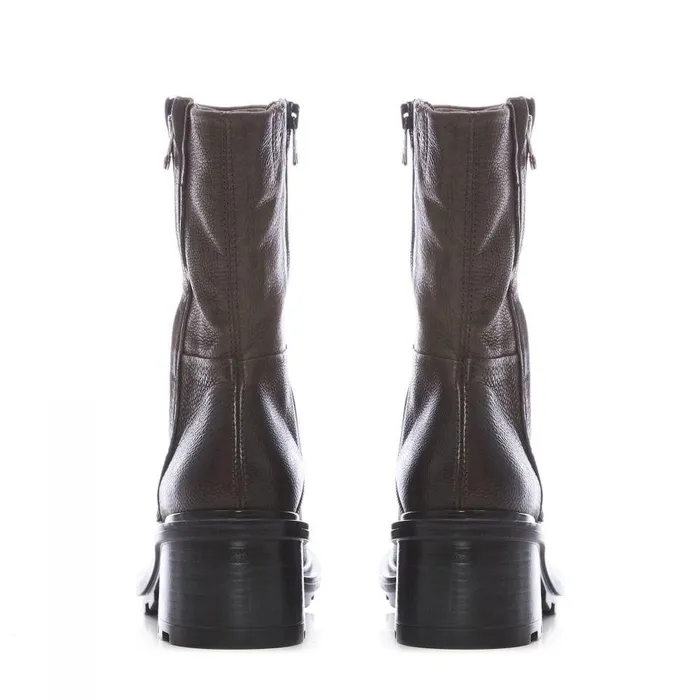 Women Moda In Pelle MidCalf Boots Allura Grey Leather