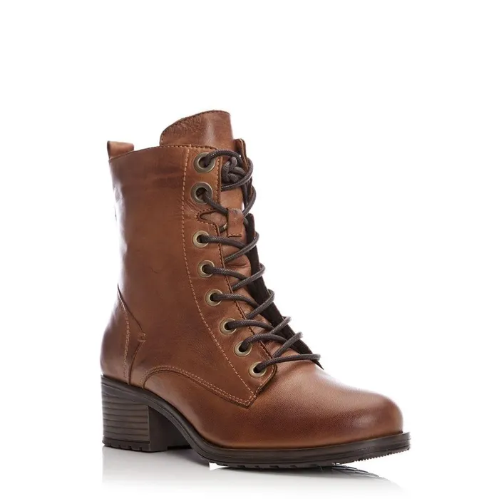 Women Moda In Pelle MidCalf Boots Bezzie Tan Leather