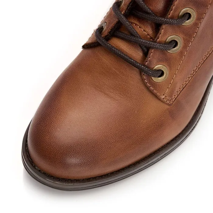 Women Moda In Pelle MidCalf Boots Bezzie Tan Leather