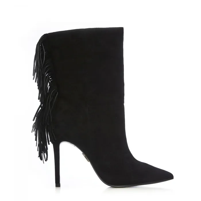 Women Moda In Pelle MidCalf Boots Oliivia Black Suede