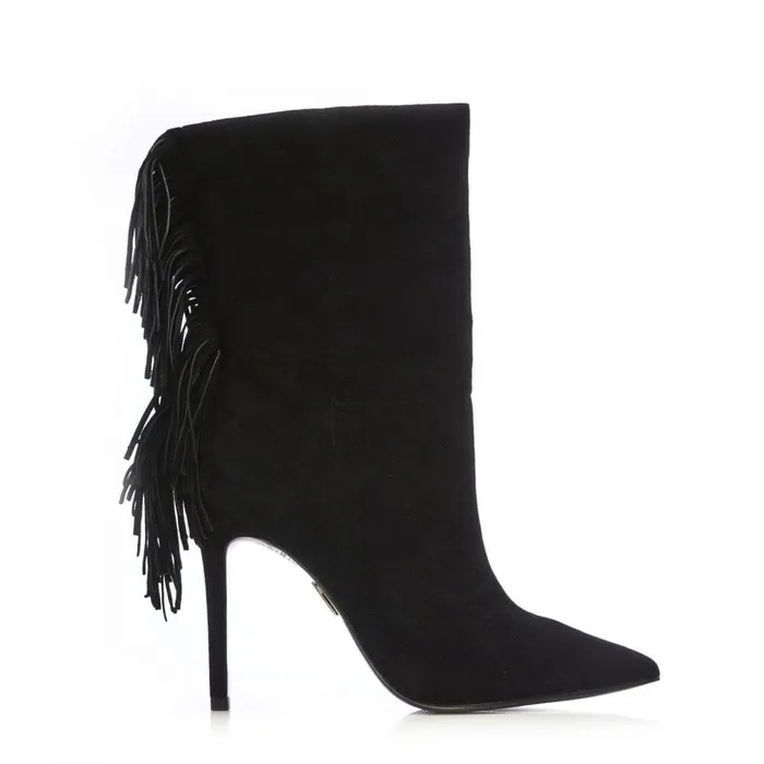 Women Moda In Pelle MidCalf Boots Oliivia Black Suede