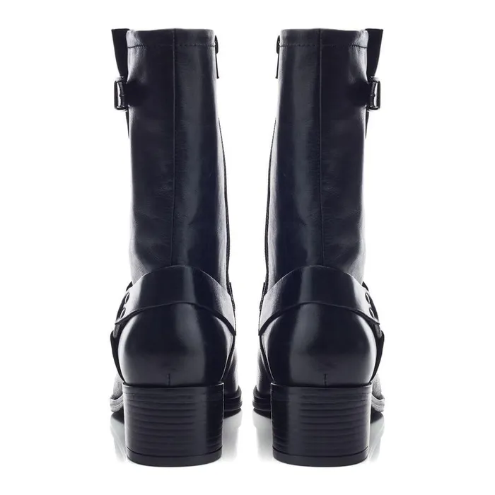 Women Moda In Pelle MidCalf Boots Ormie Black Leather