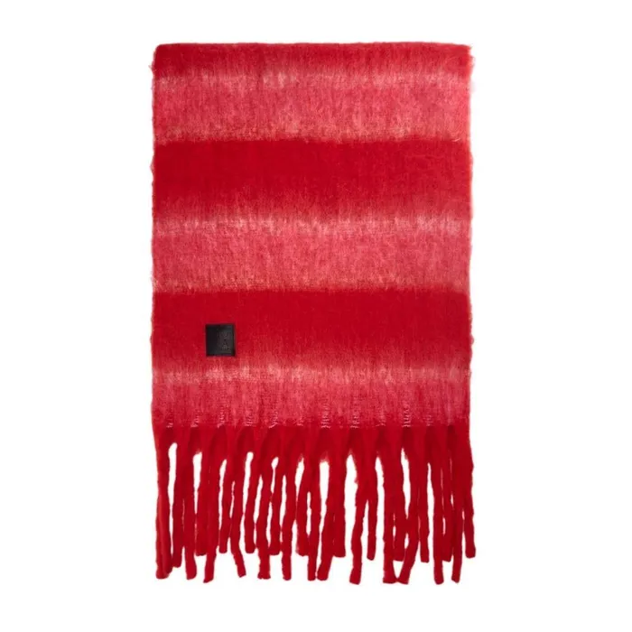 Women Moda In Pelle Scarves Zelenascarf Red Textile Women Moda In Pelle Scarves Zelenascarf Red Textile