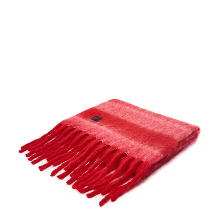 Women Moda In Pelle Scarves Zelenascarf Red Textile Women Moda In Pelle Scarves Zelenascarf Red Textile