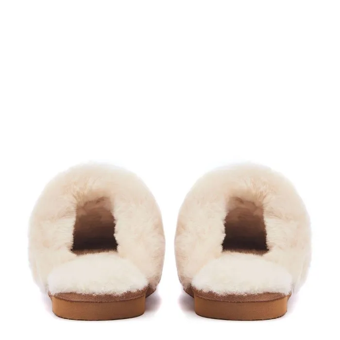 Women Moda In Pelle Slippers Nightfall Tan Suede