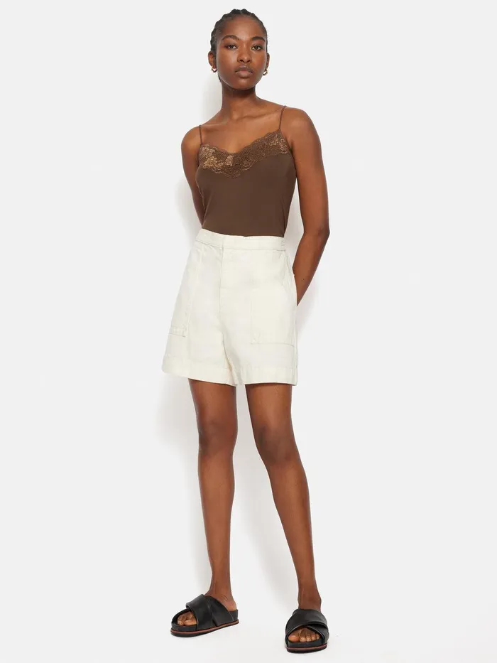 Women Modal Lace Vest Ganache Jigsaw Pyjamas and Loungewear