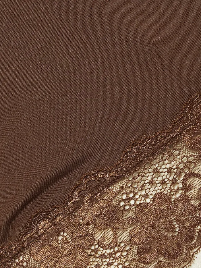 Women Modal Lace Vest Ganache Jigsaw Pyjamas and Loungewear
