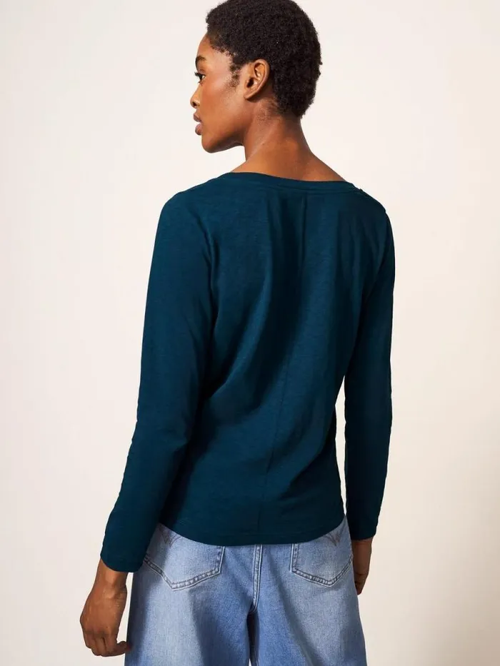 Women Nelly LS Tee Dark Navy White Stuff Tops and Tees Women Nelly LS Tee Dark Navy White Stuff Tops and Tees