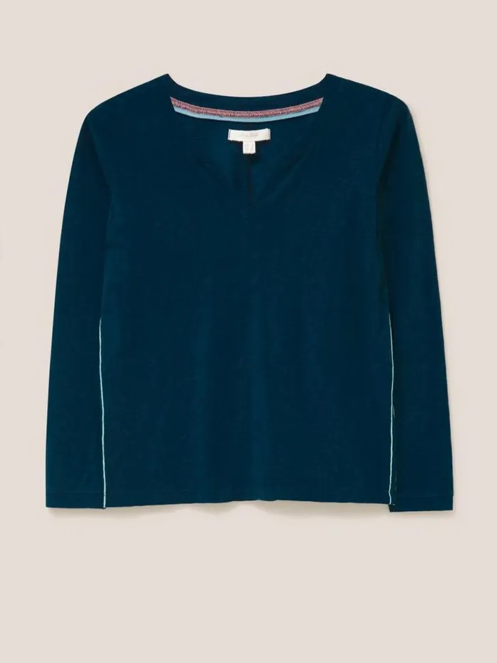 Women Nelly LS Tee Dark Navy White Stuff Tops and Tees Women Nelly LS Tee Dark Navy White Stuff Tops and Tees