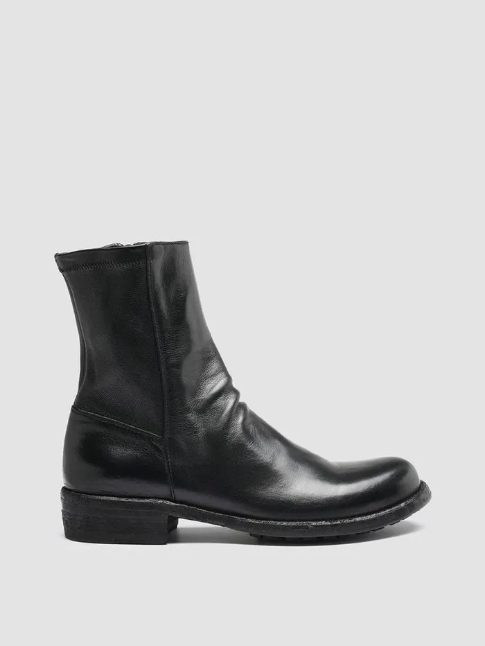 Women Officine Creative Footwear LEGRAND 203 Black Leather Ankle Boots