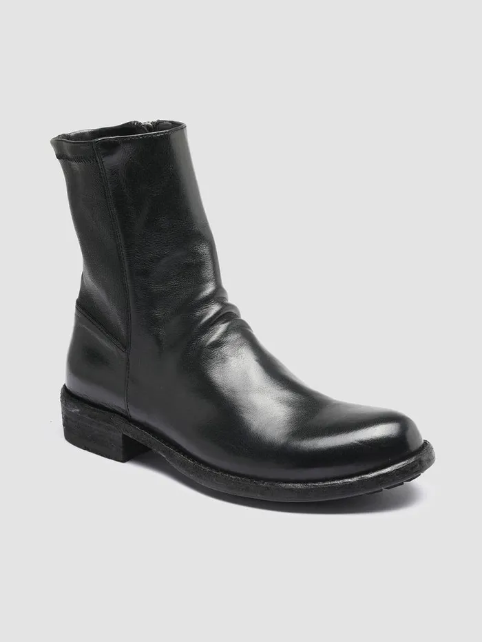 Women Officine Creative Footwear LEGRAND 203 Black Leather Ankle Boots