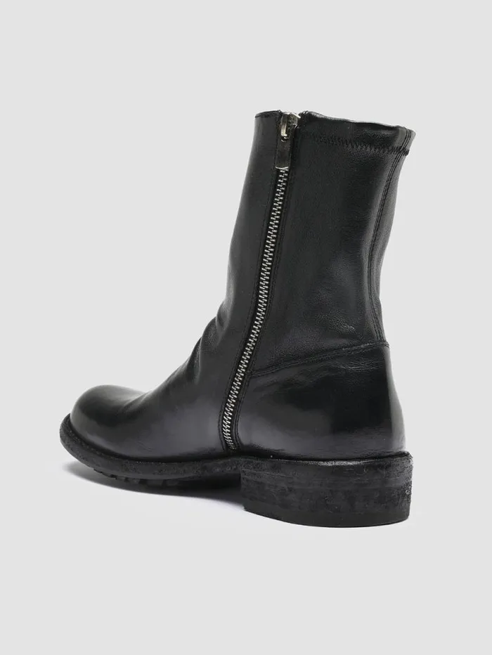 Women Officine Creative Footwear LEGRAND 203 Black Leather Ankle Boots