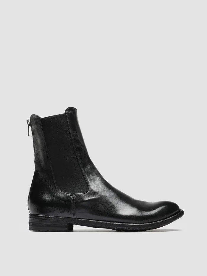 Women Officine Creative Footwear LEXIKON 073 Black Leather Chelsea Boots