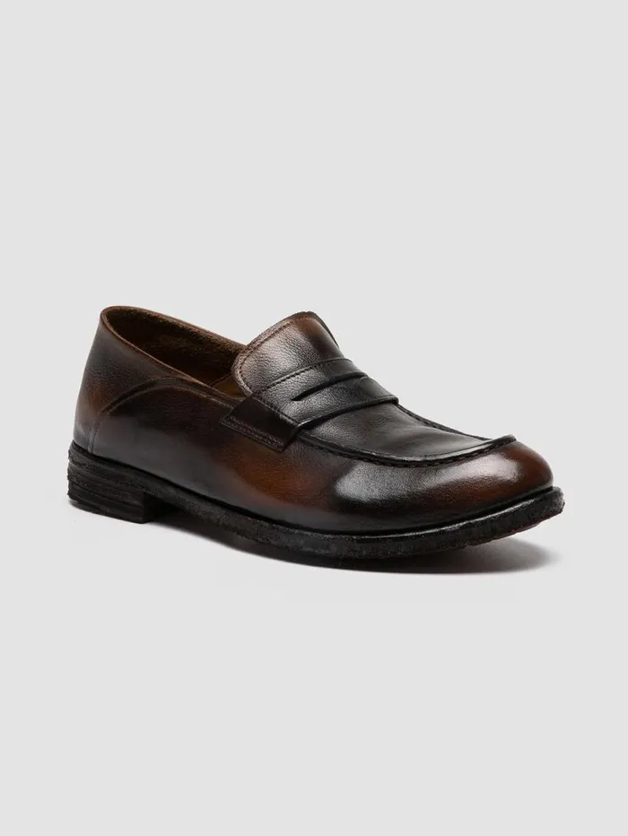 Women Officine Creative Footwear LEXIKON 140 Coffe Leather Penny Loafers