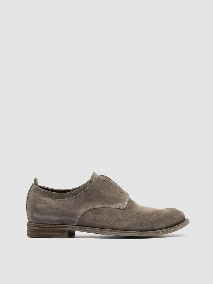 Women Officine Creative Footwear LEXIKON 501 Green Suede Derby Shoes