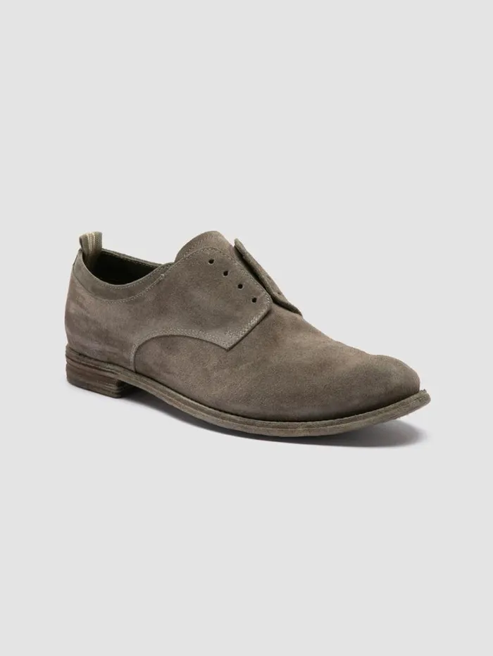 Women Officine Creative Footwear LEXIKON 501 Green Suede Derby Shoes Women Officine Creative Footwear LEXIKON 501 Green Suede Derby Shoes