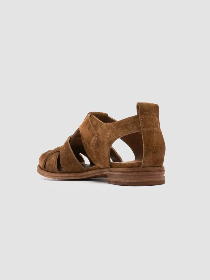 Women Officine Creative Footwear LEXIKON 536 Brown Suede Sandals