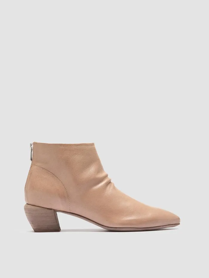 Women Officine Creative Footwear SALLY 001 Ivory Leather Booties