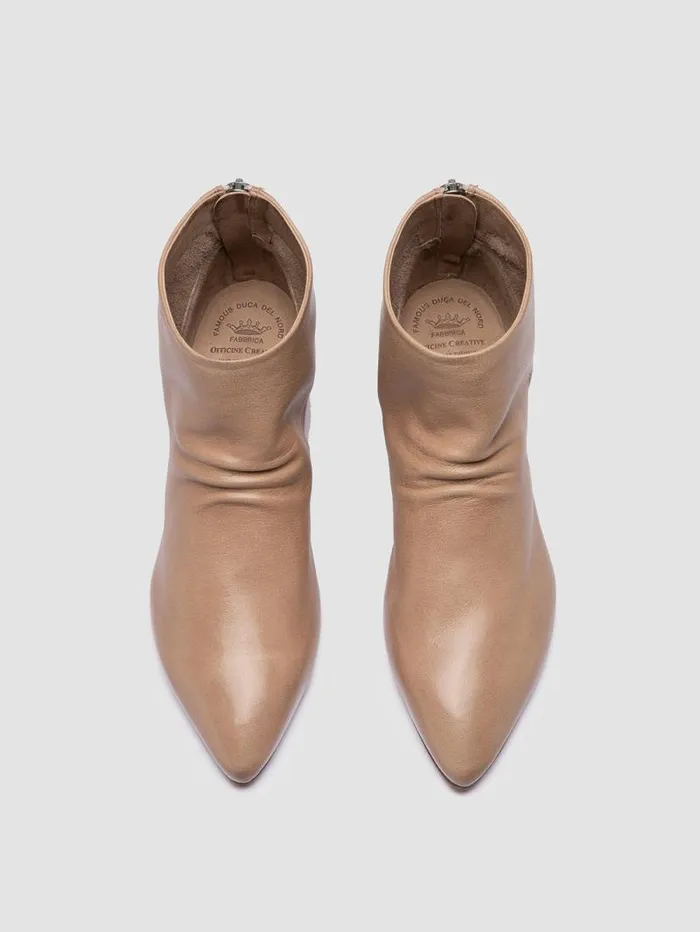 Women Officine Creative Footwear SALLY 001 Ivory Leather Booties