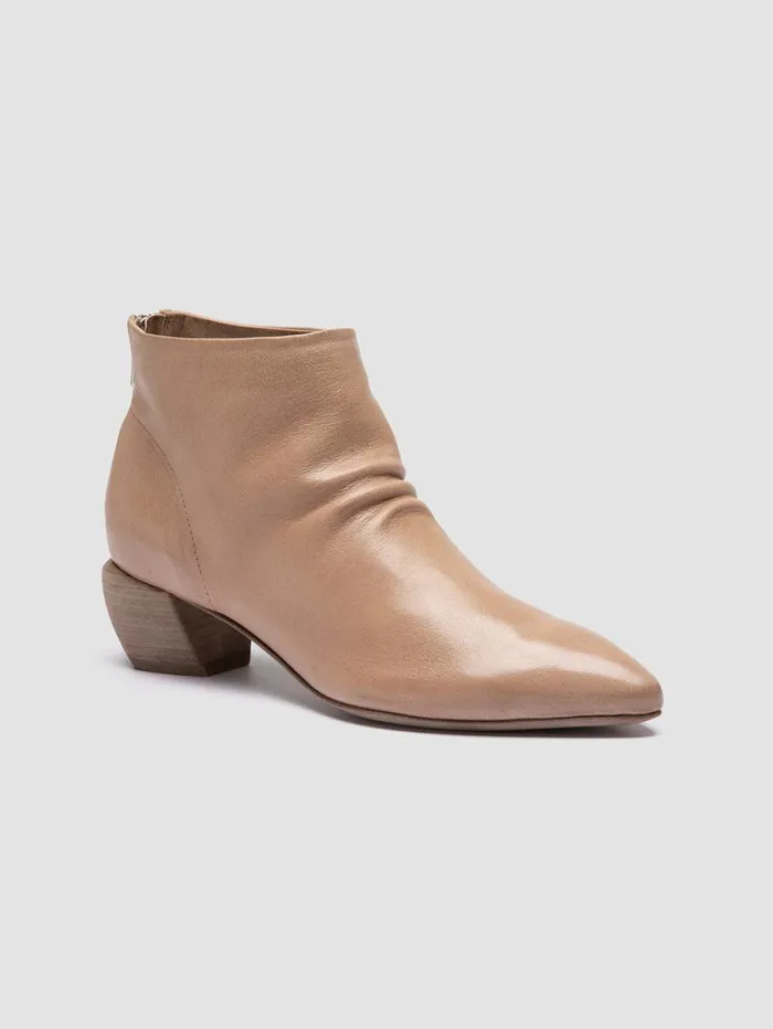 Women Officine Creative Footwear SALLY 001 Ivory Leather Booties