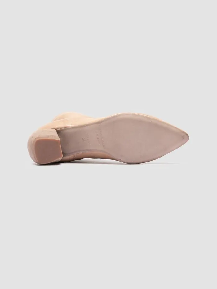 Women Officine Creative Footwear SALLY 001 Ivory Leather Booties