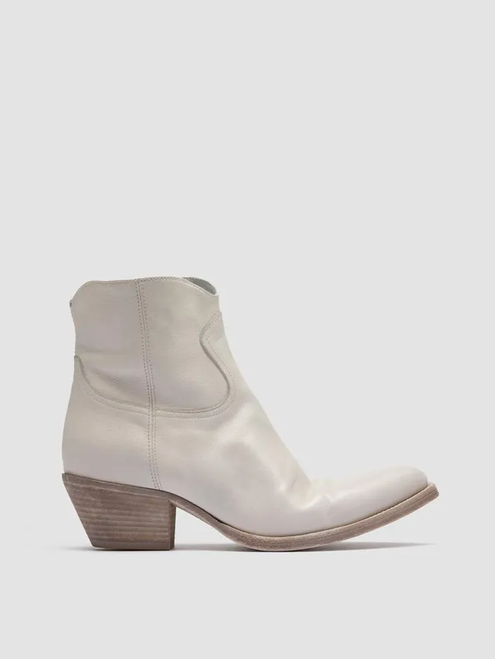 Women Officine Creative Footwear WANDA DD 103 White Leather Zip Boots
