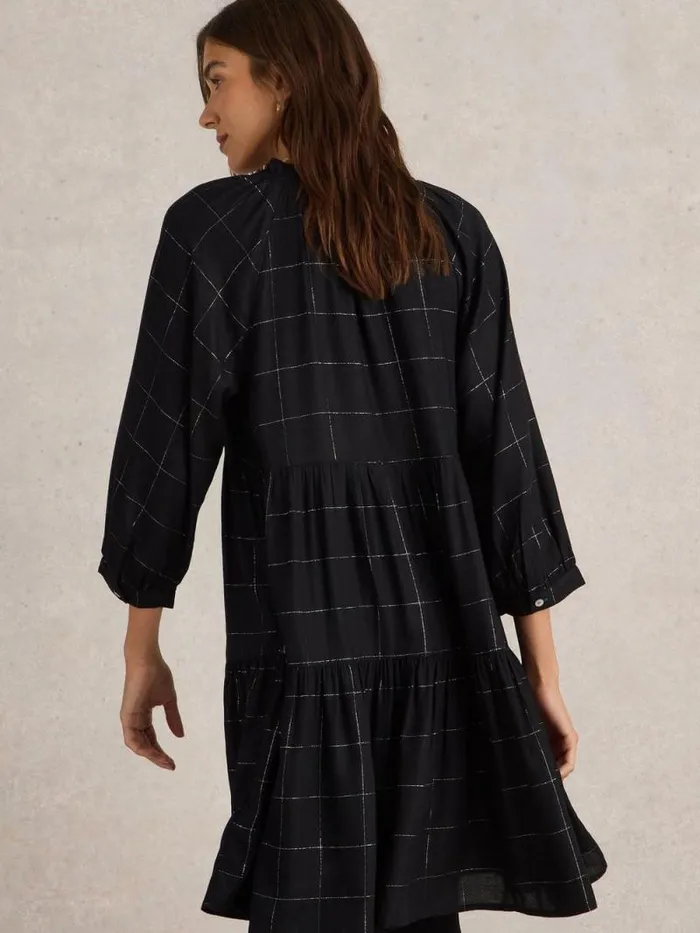 Women Orla Check Dress Black Multi White Stuff Dresses