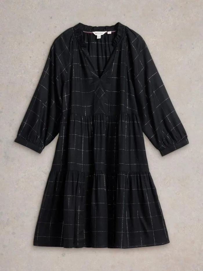 Women Orla Check Dress Black Multi White Stuff Dresses