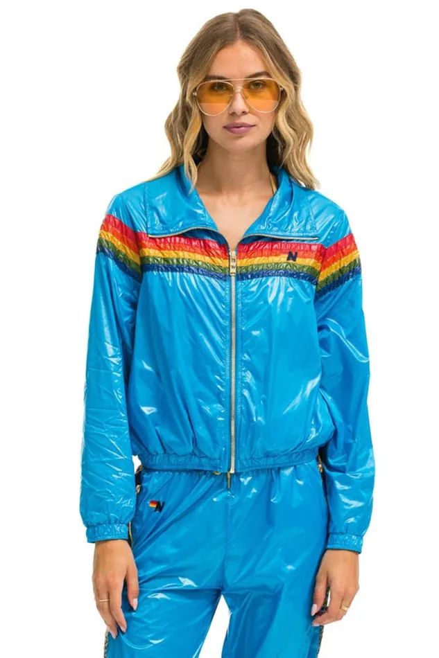 Women Outerwear Aviator Nation 5 STRIPE WINDBREAKER 8211 DRESDEN