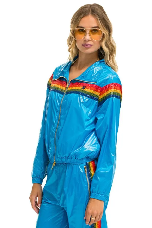 Women Outerwear Aviator Nation 5 STRIPE WINDBREAKER 8211 DRESDEN